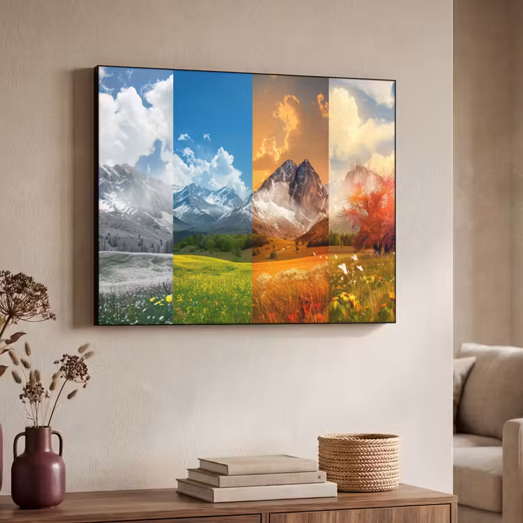 Art Frame - Landschap - 4 seizoenen - Natuur - Winter - Lente - Zomer - Herfst — 7