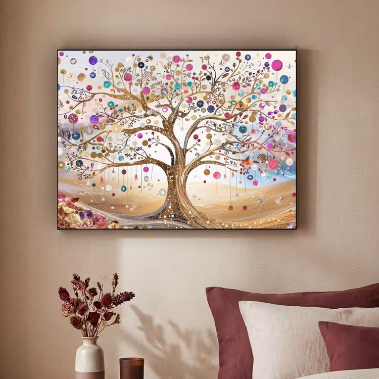 Art Frame - Levensboom - Goud - Kleurrijk - Abstract - Aesthetic — 3
