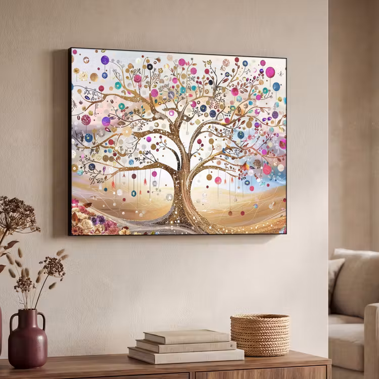 Art Frame - Levensboom - Goud - Kleurrijk - Abstract - Aesthetic — 7