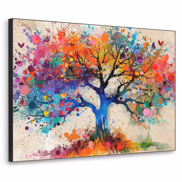 Art Frame - Levensboom - Natuur - Kleurrijk - Boom — 1