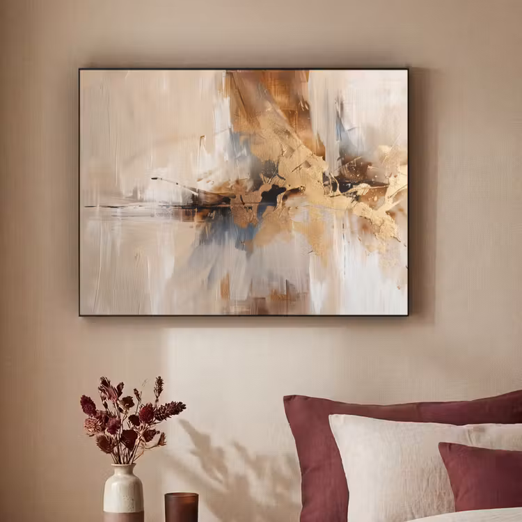Art Frame - Modern - Bruin - Abstract - Beige — 3