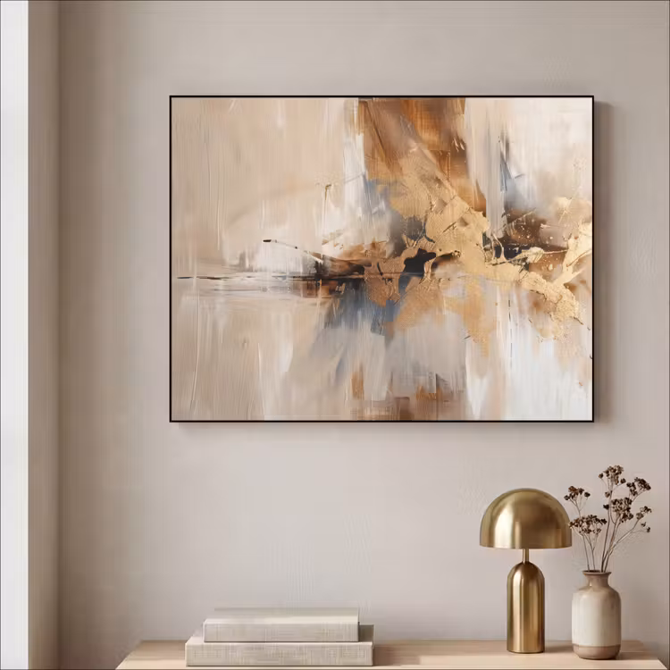 Art Frame - Modern - Bruin - Abstract - Beige — 5