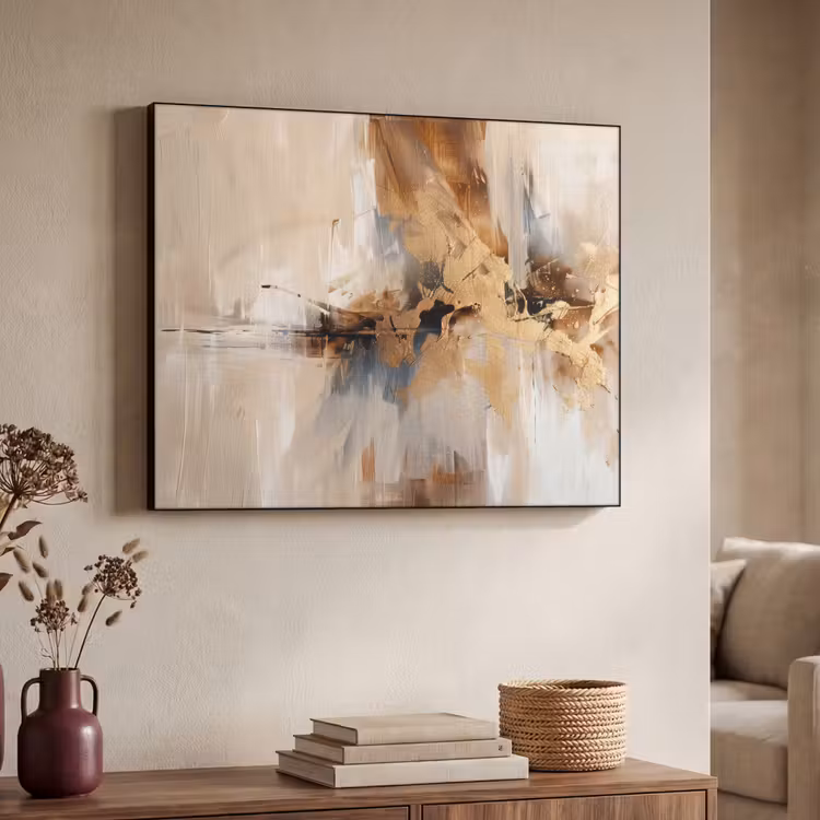 Art Frame - Modern - Bruin - Abstract - Beige — 7