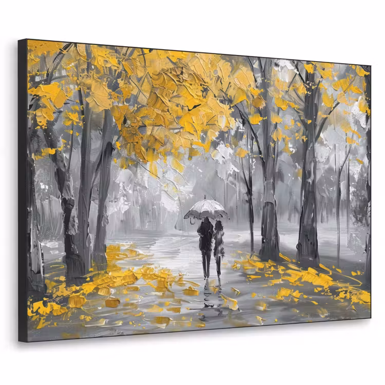 Art Frame - Natuur - Geel - Park - Zwart - Wit — 1