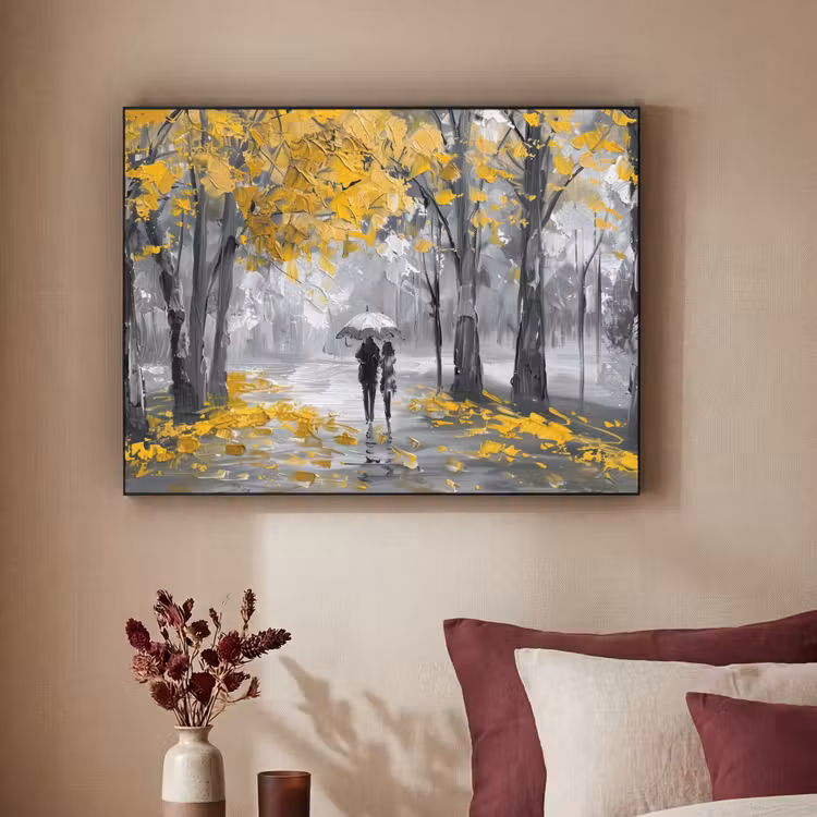 Art Frame - Natuur - Geel - Park - Zwart - Wit — 3