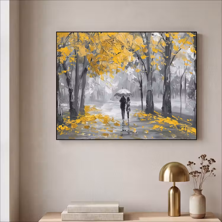 Art Frame - Natuur - Geel - Park - Zwart - Wit — 5