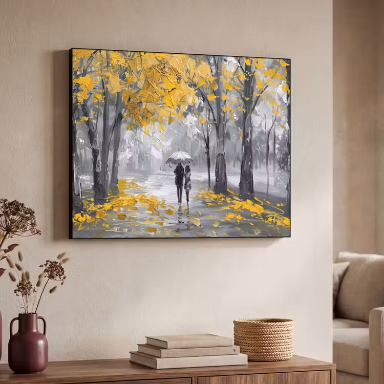 Art Frame - Natuur - Geel - Park - Zwart - Wit — 7