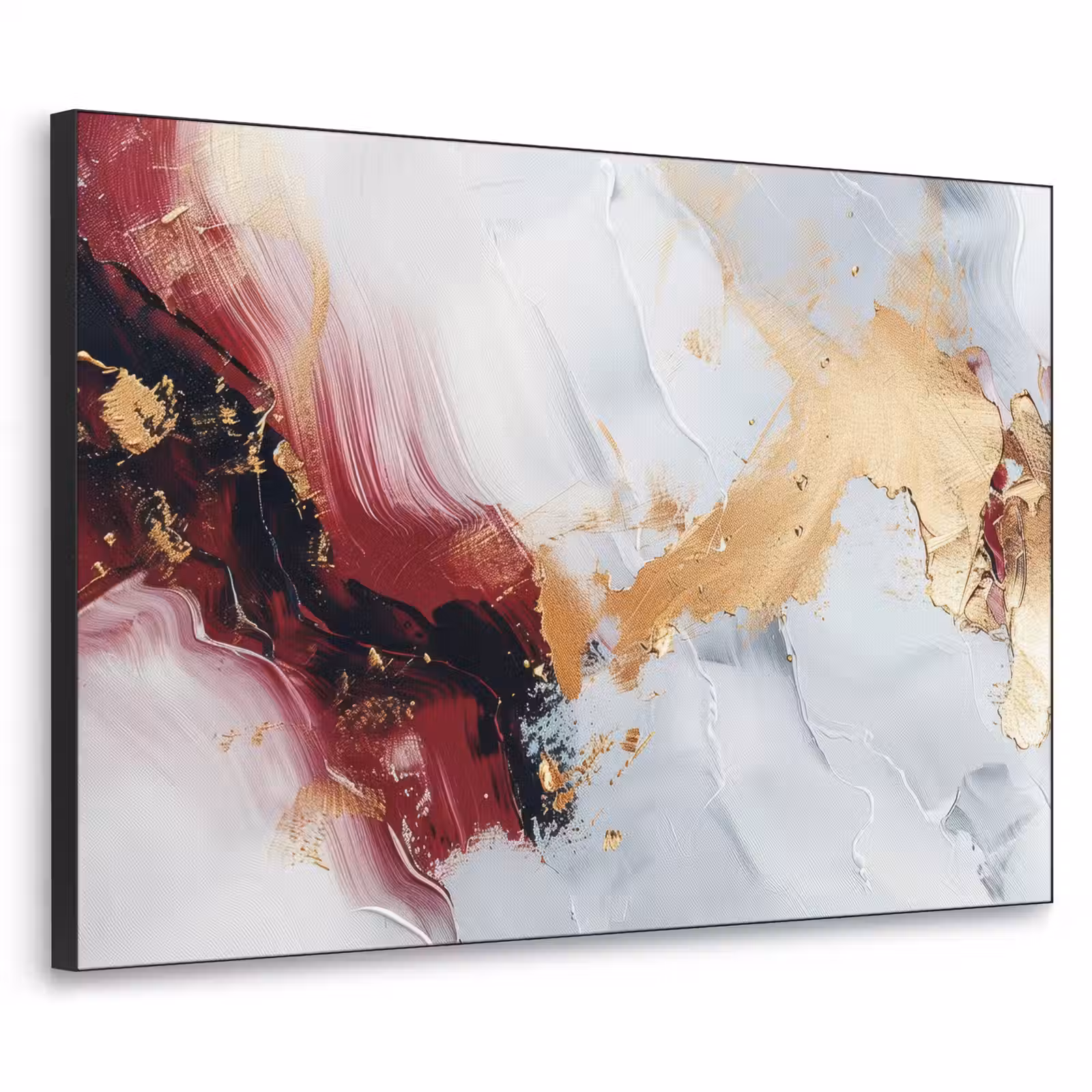 Art Frame - Rood - Abstract - Goud - Modern — 1