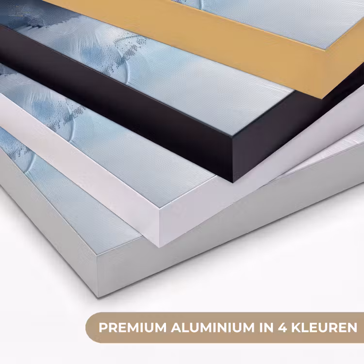 Art Frame - Blauw - Modern - Marmer - Abstract - Goud — 2