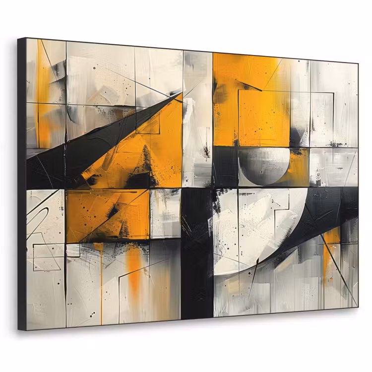 Art Frame - Geel - Abstract - Modern - Vormen — 1