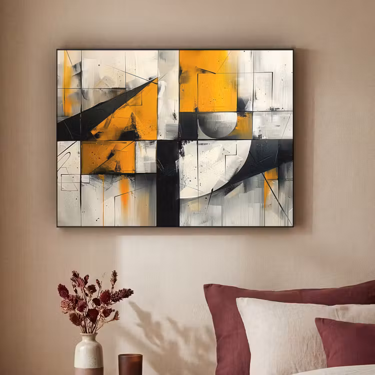 Art Frame - Geel - Abstract - Modern - Vormen — 3