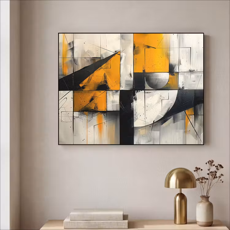 Art Frame - Geel - Abstract - Modern - Vormen — 5