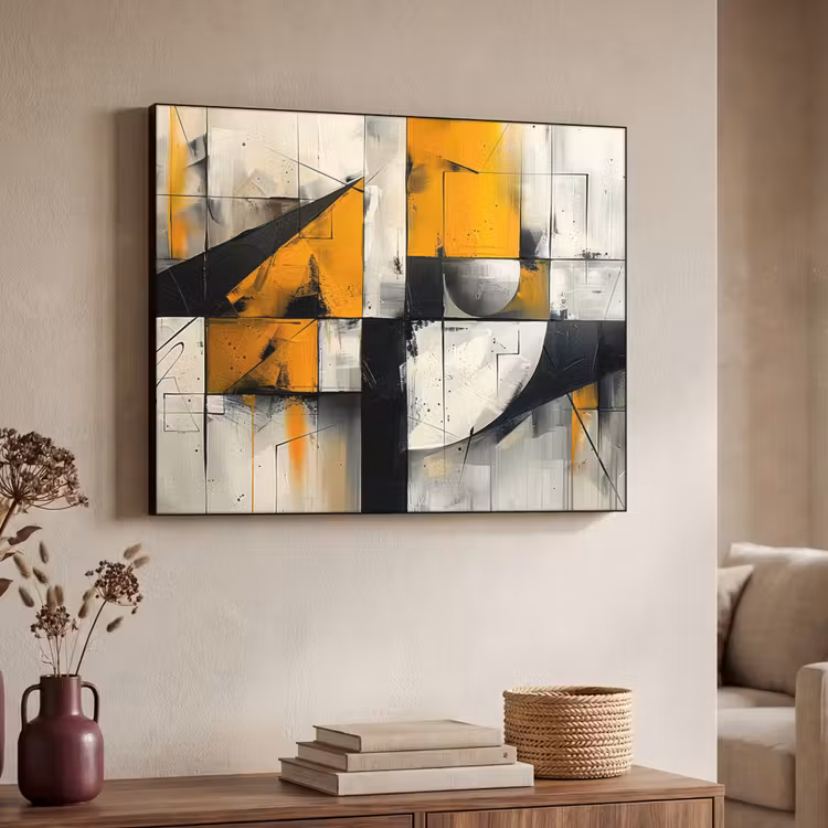 Art Frame - Geel - Abstract - Modern - Vormen — 7