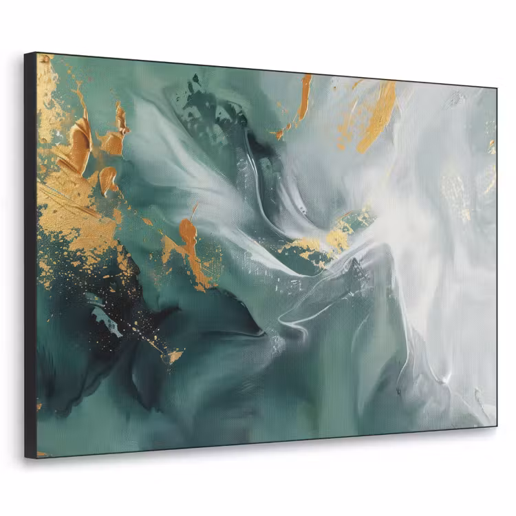 Art Frame - Groen - Modern - Marmer - Abstract — 1