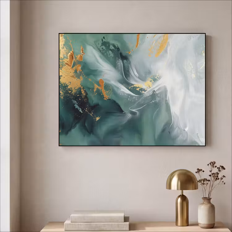 Art Frame - Groen - Modern - Marmer - Abstract — 5