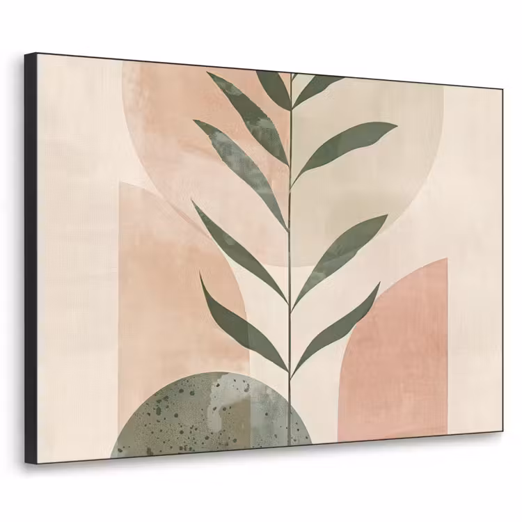 Art Frame - Modern - Roze - Groen - Natuur - Aesthetic — 1