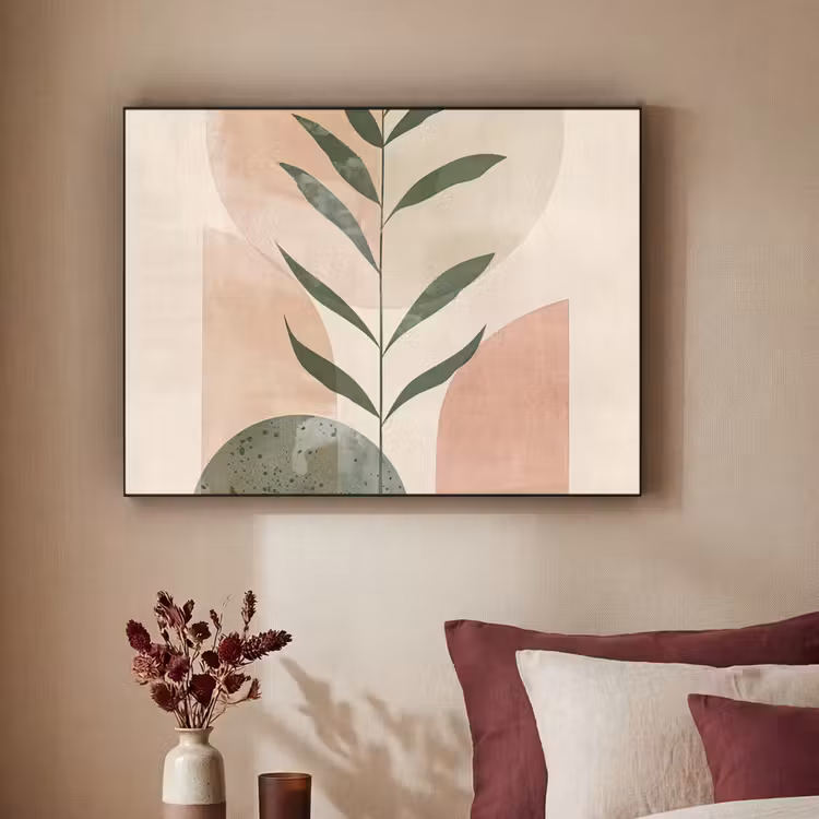 Art Frame - Modern - Roze - Groen - Natuur - Aesthetic — 3
