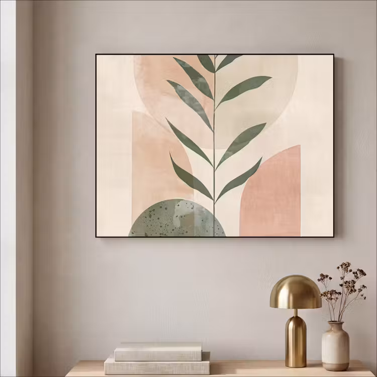Art Frame - Modern - Roze - Groen - Natuur - Aesthetic — 5