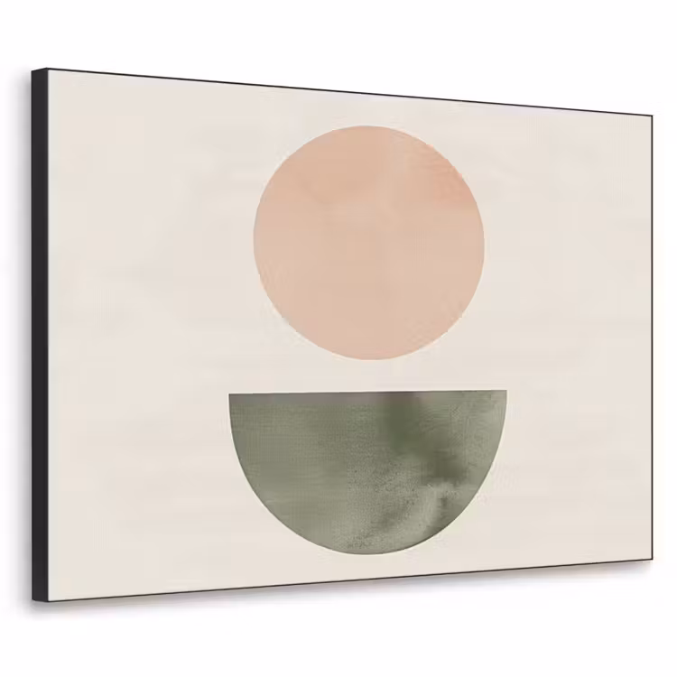 Art Frame - Modern - Roze - Groen - Natuur - Geometrisch - Vormen — 1
