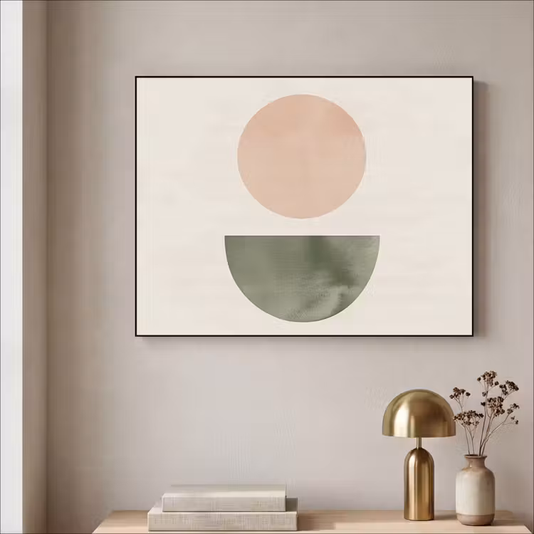 Art Frame - Modern - Roze - Groen - Natuur - Geometrisch - Vormen — 5