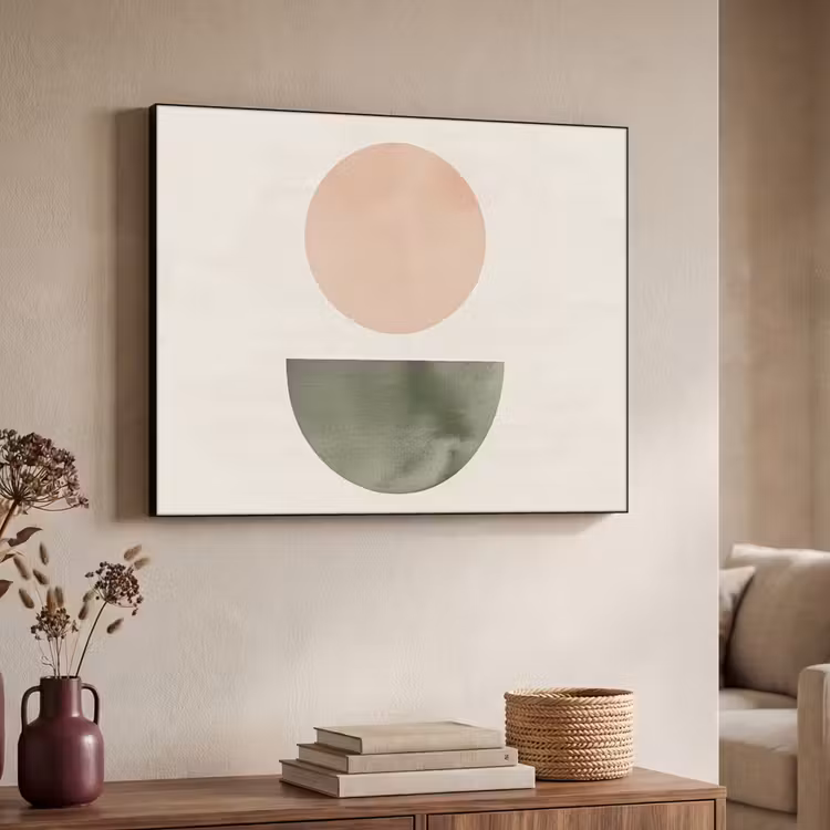 Art Frame - Modern - Roze - Groen - Natuur - Geometrisch - Vormen — 7