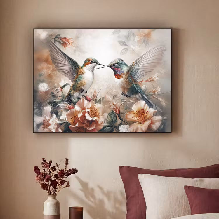 Art Frame - Kolibrie - Vogels - Bloemen - Natuur — 3