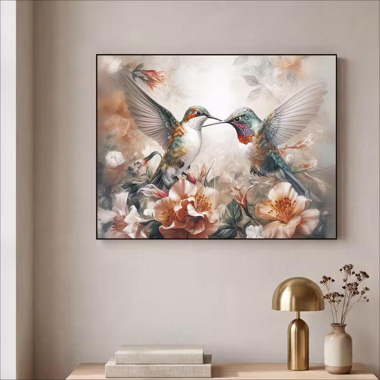 Art Frame - Kolibrie - Vogels - Bloemen - Natuur — 5