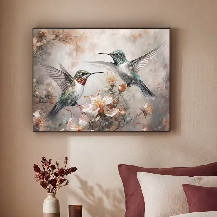 Art Frame - Kolibrie - Vogels - Bloemen - Planten — 3