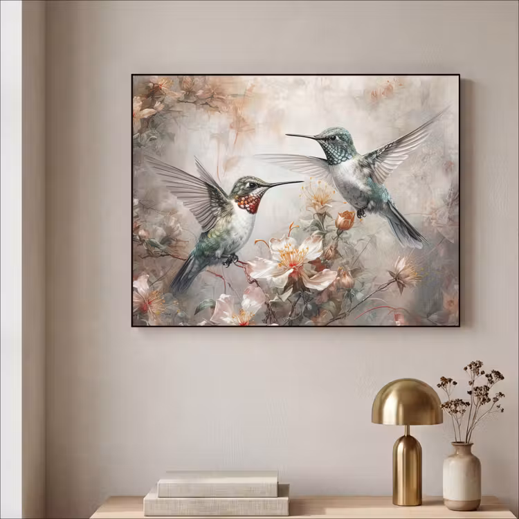 Art Frame - Kolibrie - Vogels - Bloemen - Planten — 5