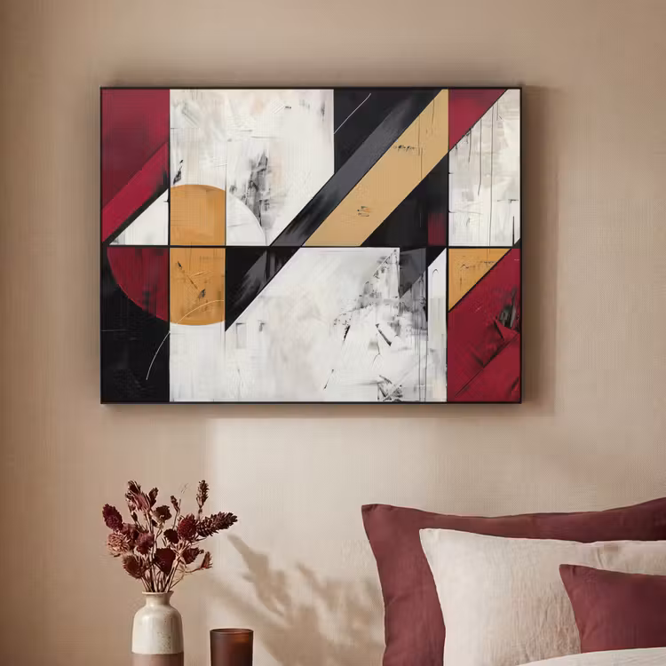Art Frame - Modern - Abstract - Geometrisch - Rood - Industrieel — 3