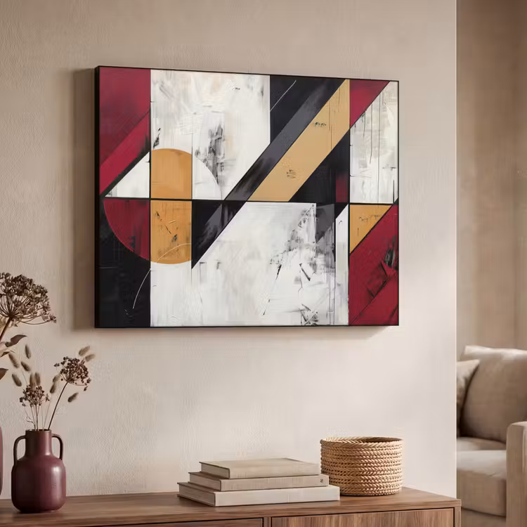 Art Frame - Modern - Abstract - Geometrisch - Rood - Industrieel — 7
