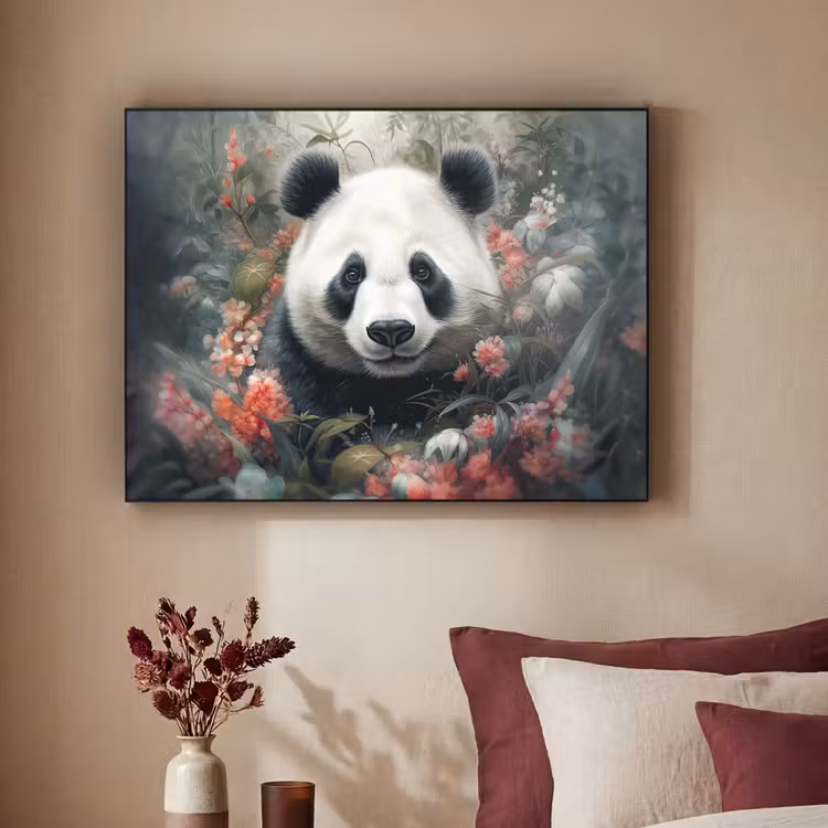 Art Frame - Panda - Wilde dieren - Bloemen - Natuur — 3