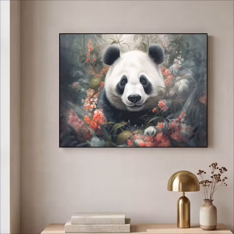 Art Frame - Panda - Wilde dieren - Bloemen - Natuur — 5