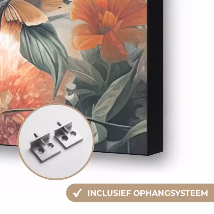 Art Frame - Tijger - Wilde dieren - Bloemen - Jungle — 6