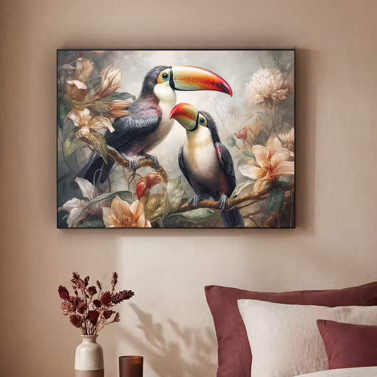 Art Frame - Toekan - Vogels - Bloemen - Jungle — 3