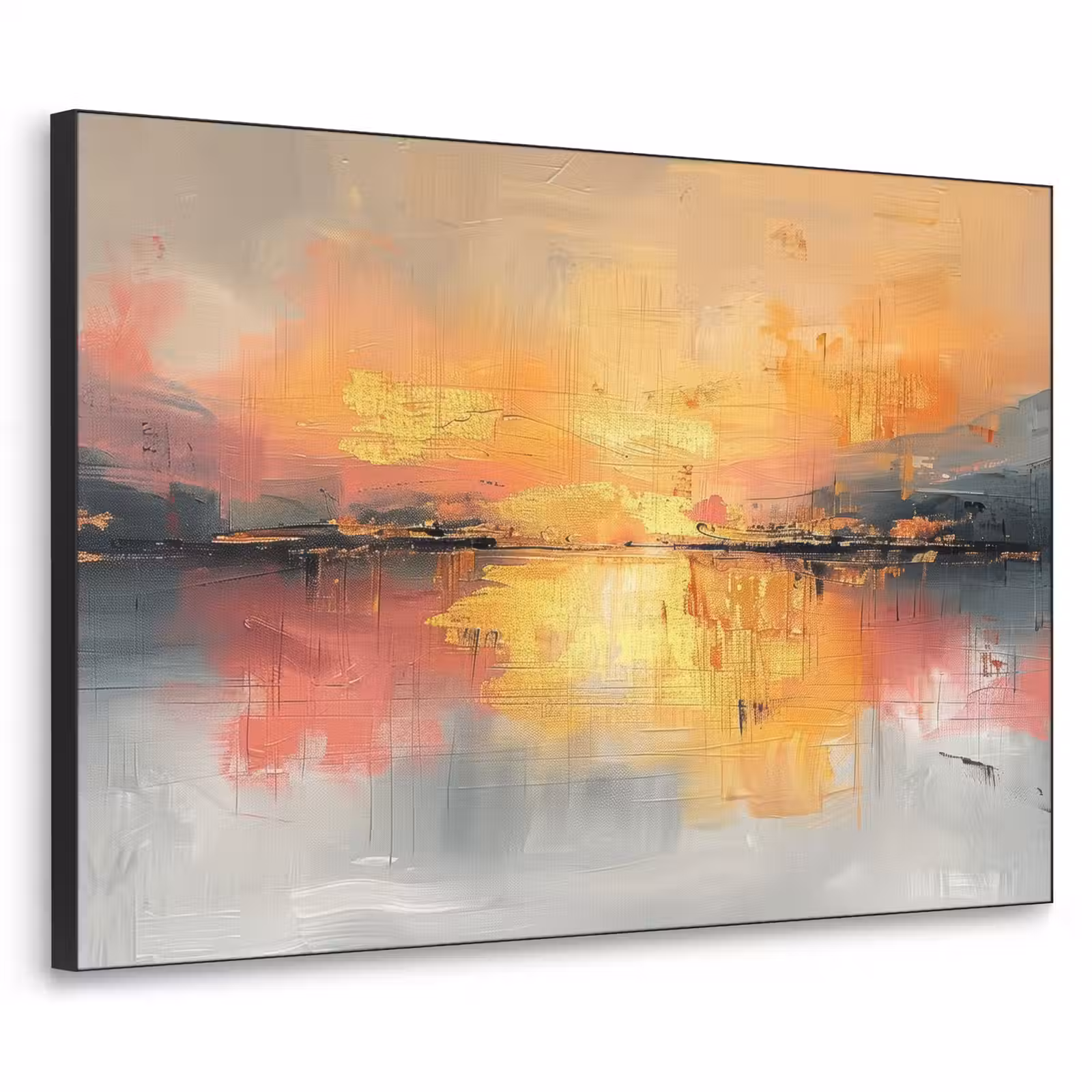 Art Frame - Modern - Abstract - Goud - Roze — 1