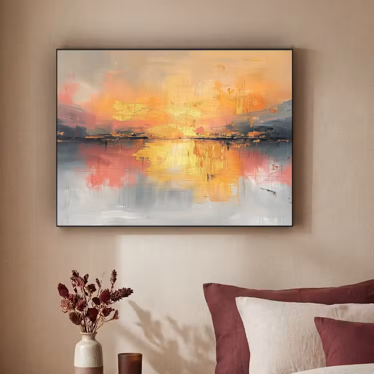 Art Frame - Modern - Abstract - Goud - Roze — 3