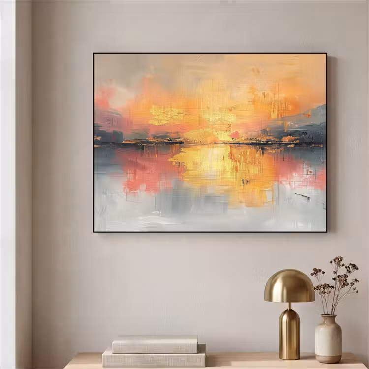 Art Frame - Modern - Abstract - Goud - Roze — 5