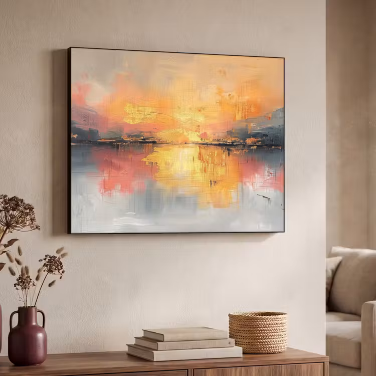 Art Frame - Modern - Abstract - Goud - Roze — 7