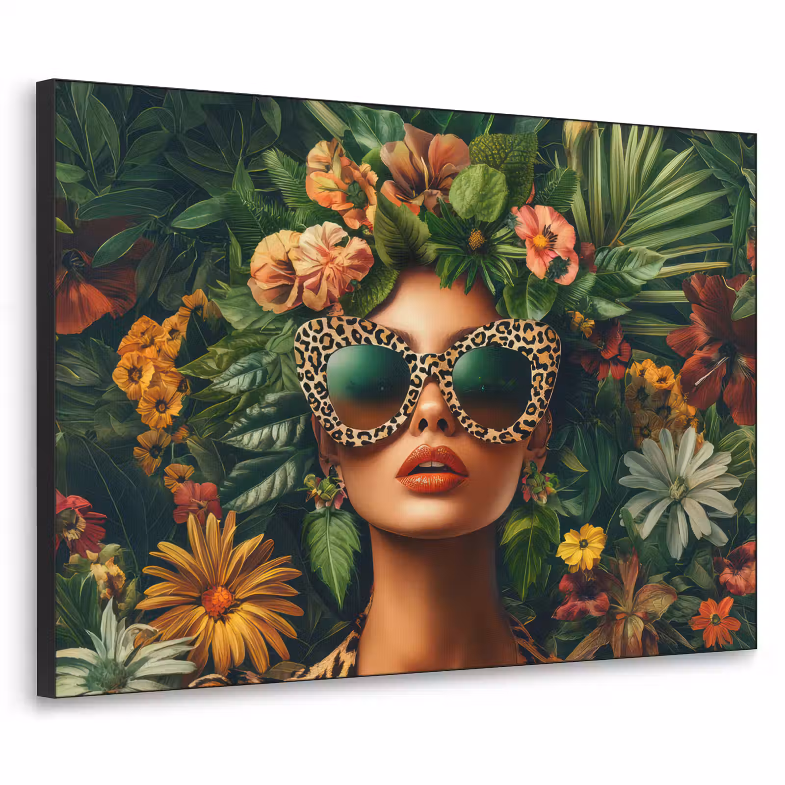 Art Frame - Vrouw - Panterprint - Jungle - Natuur - Luxe — 1