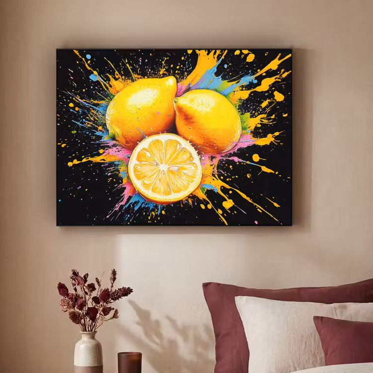 Art Frame - Citroen - Graffiti - Kleurrijk - Verf - Modern — 3