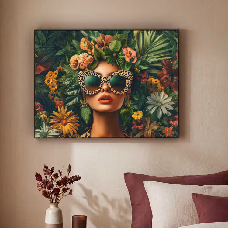 Art Frame - Vrouw - Panterprint - Jungle - Natuur - Luxe — 3