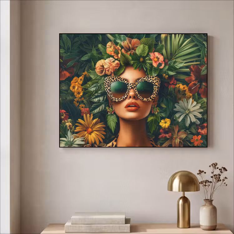 Art Frame - Vrouw - Panterprint - Jungle - Natuur - Luxe — 5