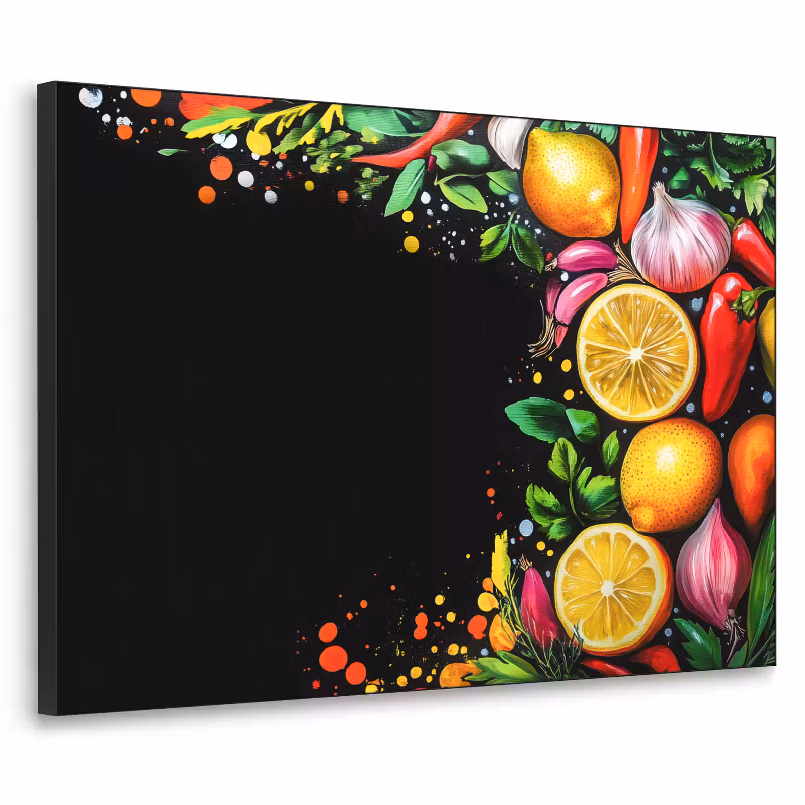 Art Frame - Citroenen - Peper - Kruiden - Graffiti - Verf - Abstract — 1