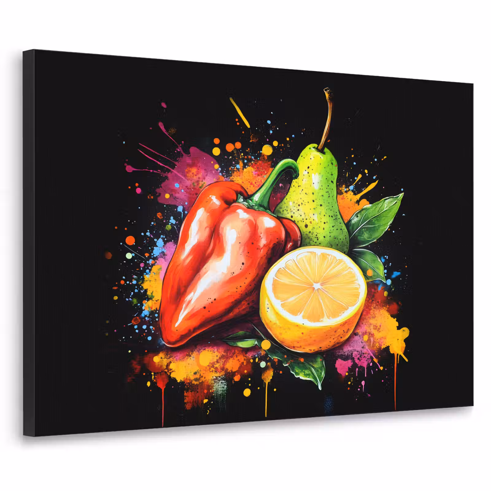 Art Frame - Paprika - Peer - Citroen - Graffiti - Verf - Abstract — 1