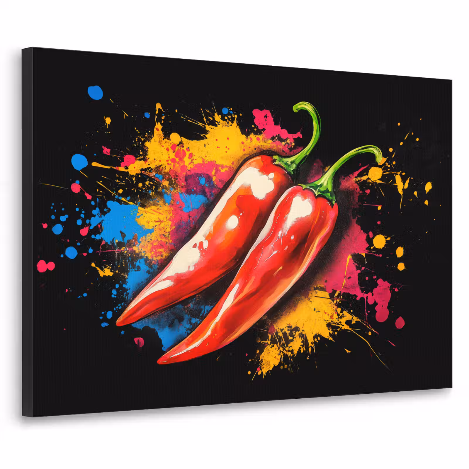 Art Frame - Peper - Graffiti - Verf - Abstract - Modern - Kleurrijk — 1