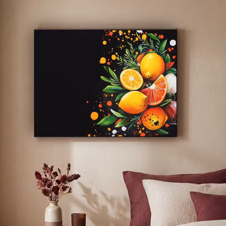 Art Frame - Citroenen - Zwart - Kruiden - Graffiti - Verf — 3