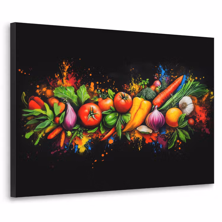 Art Frame - Groente - Eten - Kruiden - Graffiti - Koken — 1