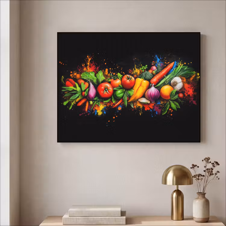 Art Frame - Groente - Eten - Kruiden - Graffiti - Koken — 5