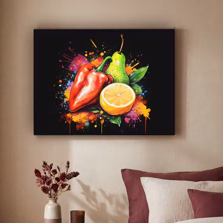 Art Frame - Paprika - Peer - Citroen - Graffiti - Verf - Abstract — 3